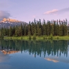 Cascade Ponds at Sunrise_Lake Minnewanka_Banff National Park_Alberta