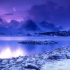 Cold Mountain Lake at Dusk, Skarstad, Norway